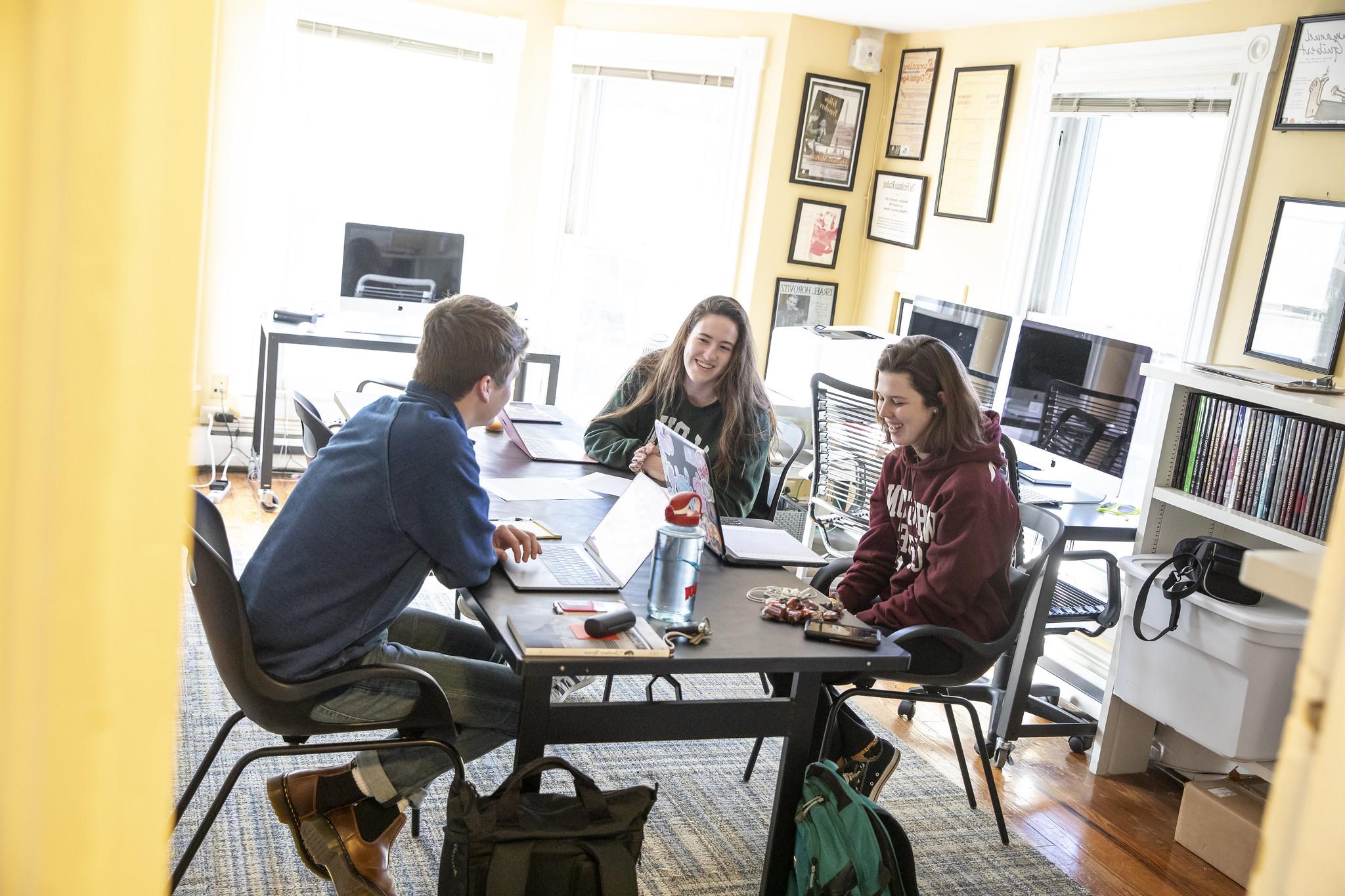 Students at the Literary House